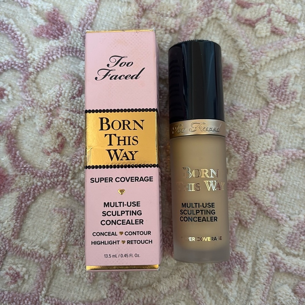NEW Too Faced Born This Way Super Coverage Multi-Use Concealer Shortbread